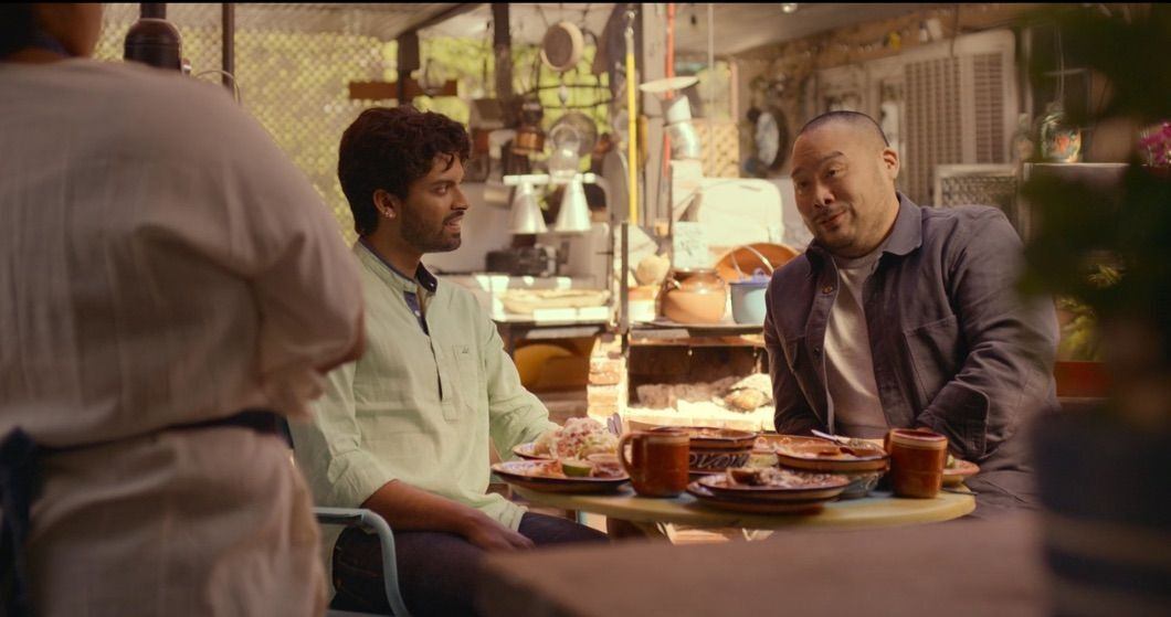 Akshay Prabhu with David Chang